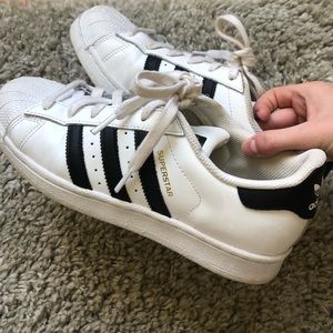 ADIDAS superstars, barely worn